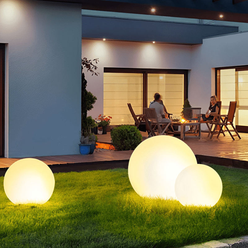 Moon Shaped LED Waterproof Modern Outdoor Lights Landscape Lighting Garden Ball Lamps - Al Ghani Stores