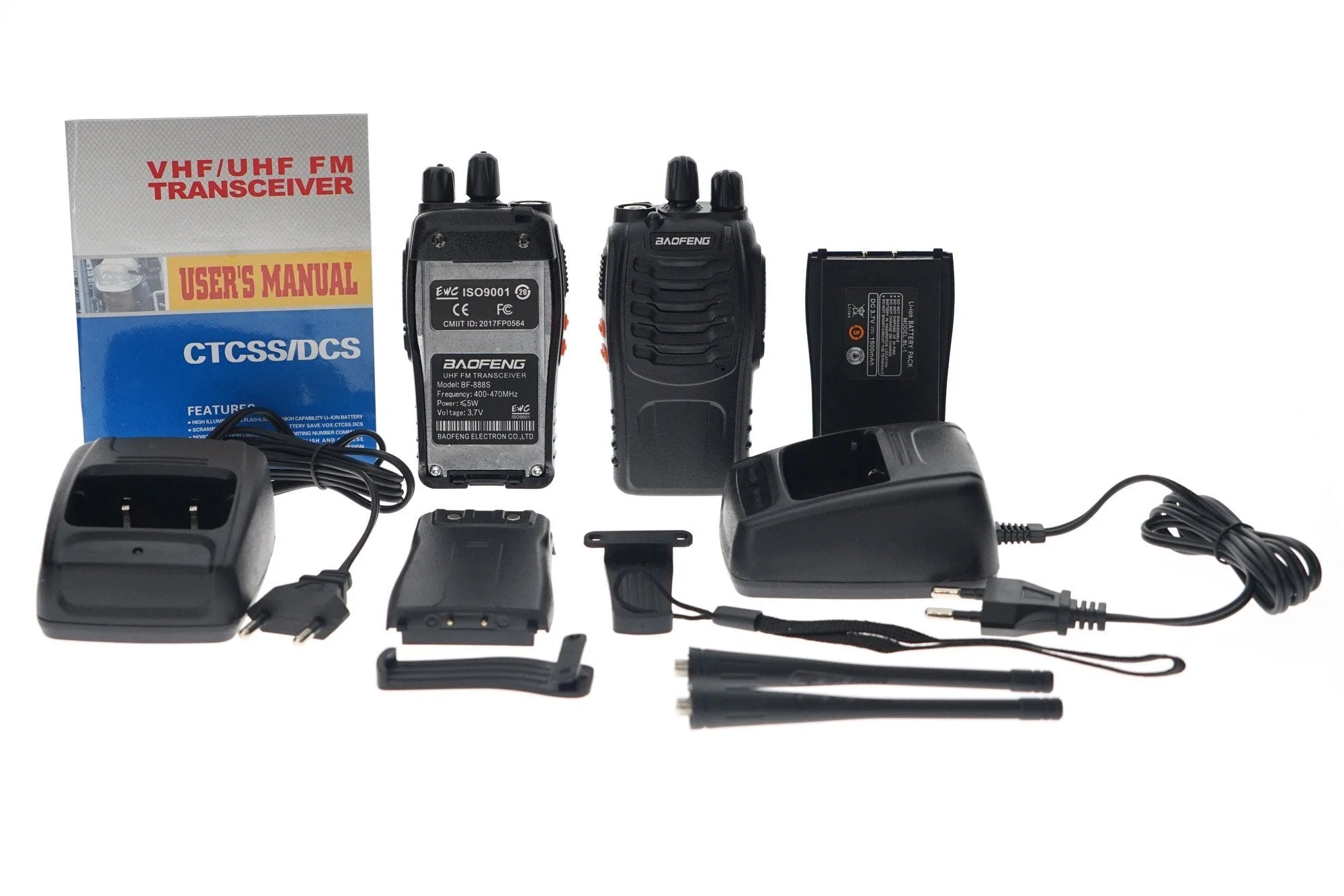 Walkie Talkies Handheld Two Way Radios Battery and Charger Baofeng Wide Communication Range - Al Ghani Stores
