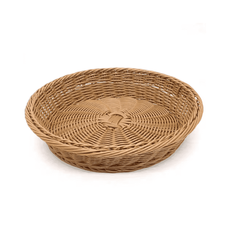 Rattan Hand Woven Round Rattan Basket 30 x 8cm