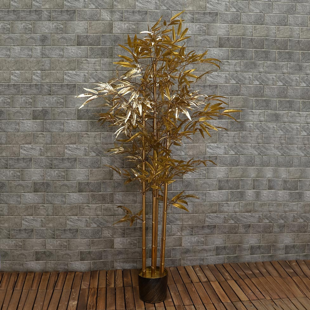Artificial Bamboo Plant Golden 1.67 M
