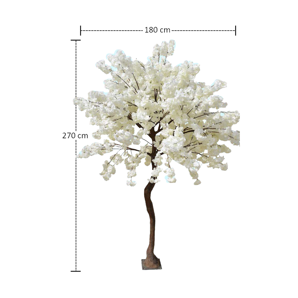 Artificial White Cherry Blossom Tree 2.7 Meter High