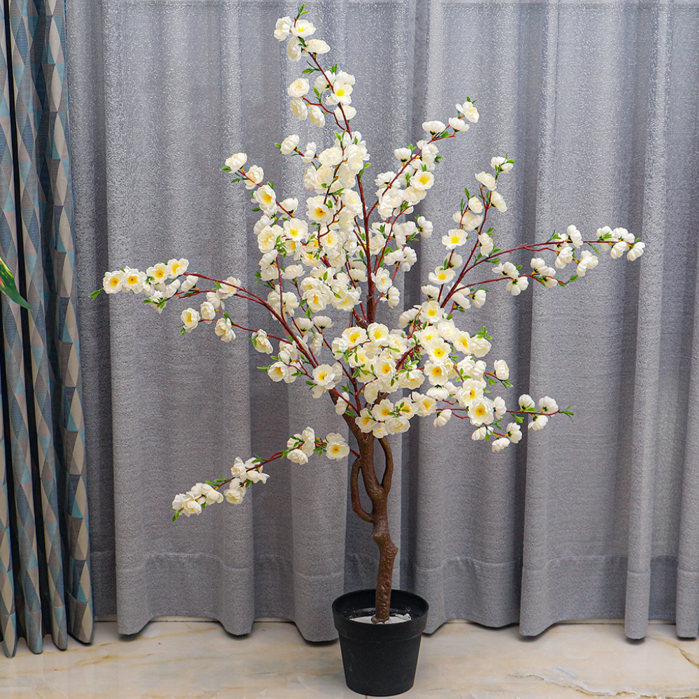 Artificial White Cherry Blossom Tree Mini Sakura Tree 150 cm