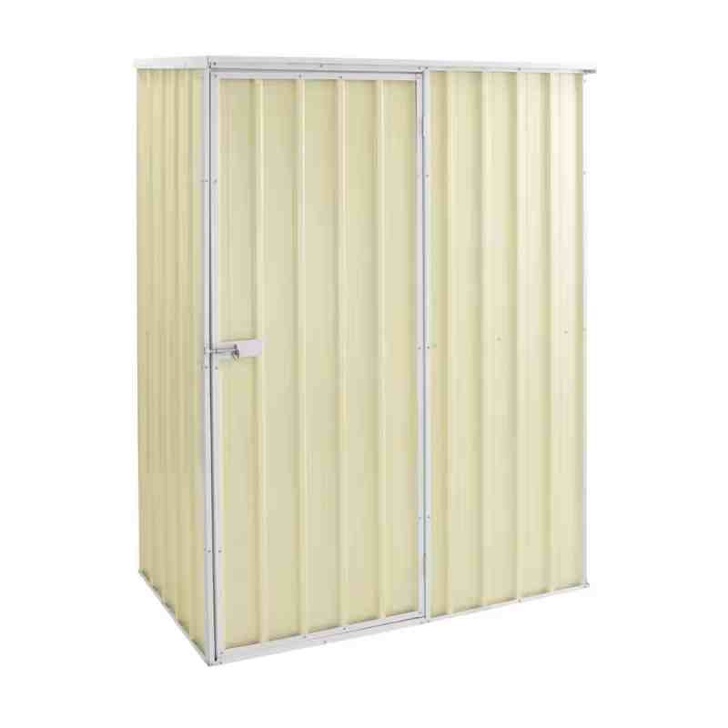 Garage Storage Shed with Hut and Base Metal Secure and Durable 150x150x190cm