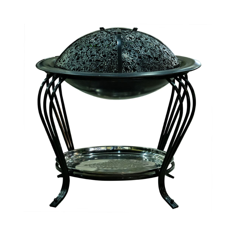 Outdoor Garden Small Round Fire Pit With Cover