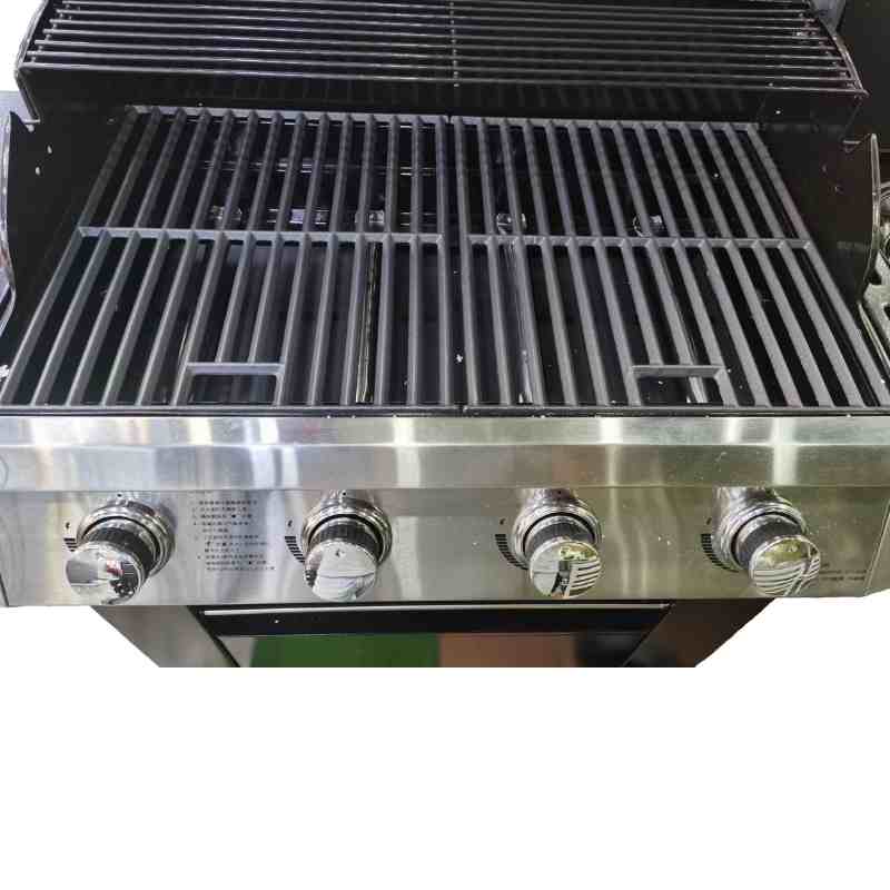 Gas Barbecue Grill with Side Stove portable Grill Pad Stove For Camping  160x55x125cm