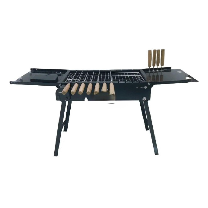Camp Folding Barbecue Grill with Electric Skewer 90x 45x 25cm
