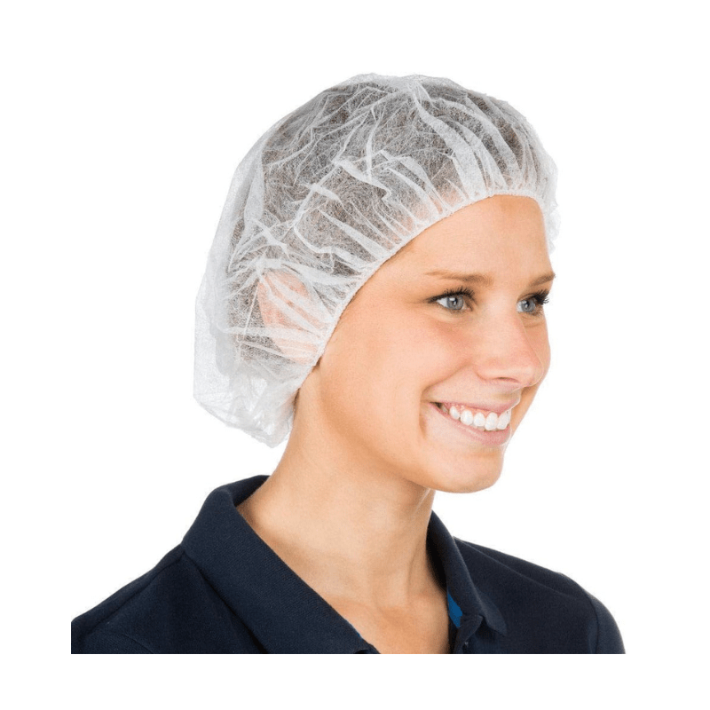 100 Disposable Mop Mob Caps Clipped Hair Head Cover - Al Ghani Stores