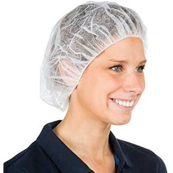 100 Disposable Mop Mob Caps Clipped Hair Head Cover - Al Ghani Stores