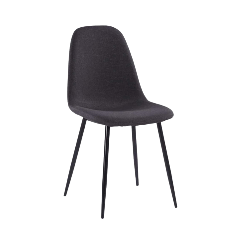 Al Ghani Dining Chairs Modern Side Chairs Fabric Upholstered Dining Chair with Metal Legs Brown - Al Ghani Stores