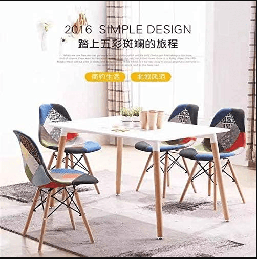 Al Ghani Modern Style Dining Chair Mid Century Modern Chair Living Room Side Chairs Mixcolor - Al Ghani Stores
