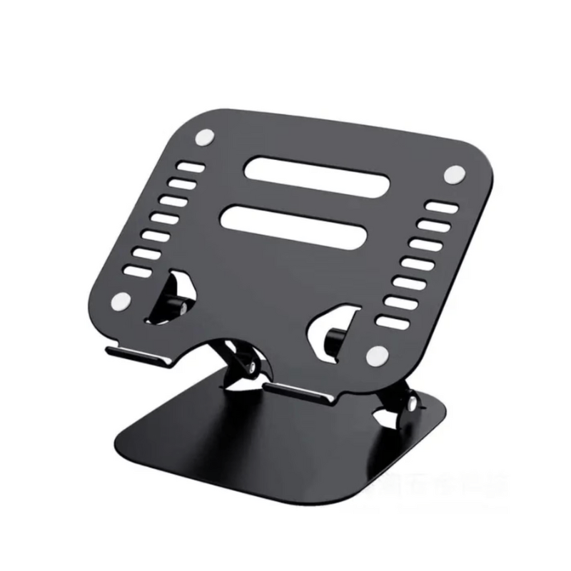 Aluminum Folding Notebook Computer Heat Dissipation Bracket - Black - Al Ghani Stores