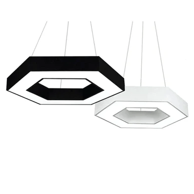 Aluminum Frame Linkable Ceiling Hanging Lamp Hexagonal Led Pendant Light for Meeting Room Lobby - Al Ghani Stores