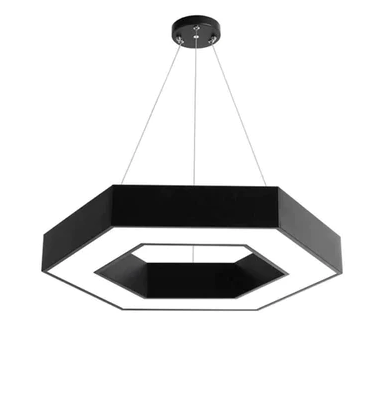 Aluminum Frame Linkable Ceiling Hanging Lamp Hexagonal Led Pendant Light for Meeting Room Lobby - Al Ghani Stores