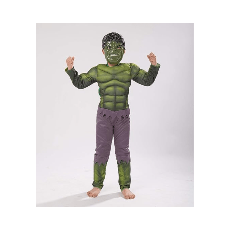Avengers Hulk Classic Muscle Chest Toddler Costume (4-5 Years) - Al Ghani Stores