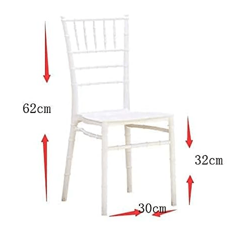 Baby Chivari Party Plastic Chair White Bamboo Design - Al Ghani Stores