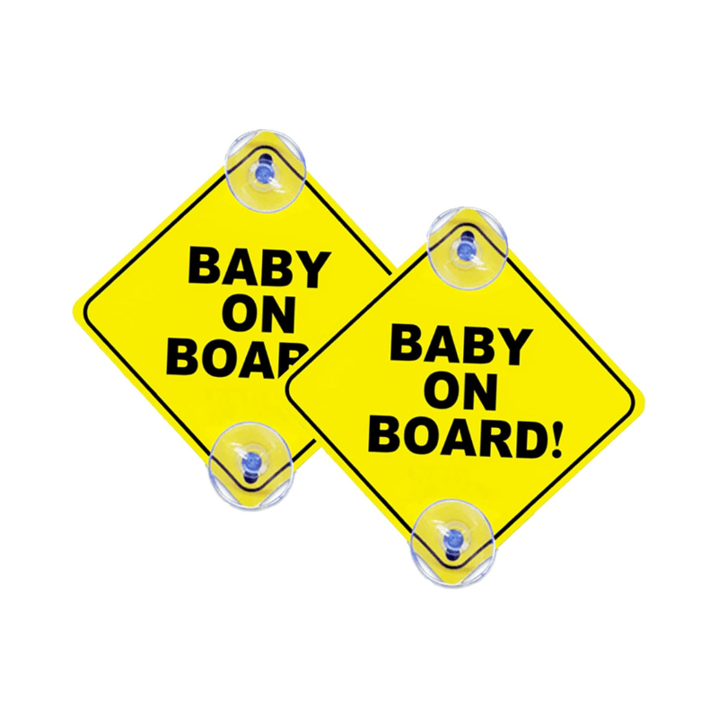 Baby On Board Sign - Yellow and Black - Al Ghani Stores