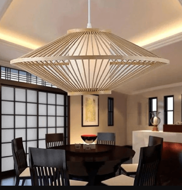 Bamboo Bedroom Living Room Ceiling Chandelier Bamboo Lamp - Al Ghani Stores
