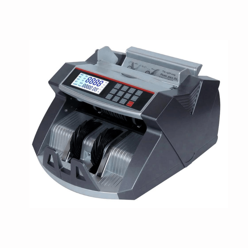 Bill Counter Machine, Money Counting Machine with UV/MG/IR Counterfeit Detection, Count Value of Bills, Value Count, Add and Batch Modes, Large LED Display - Al Ghani Stores
