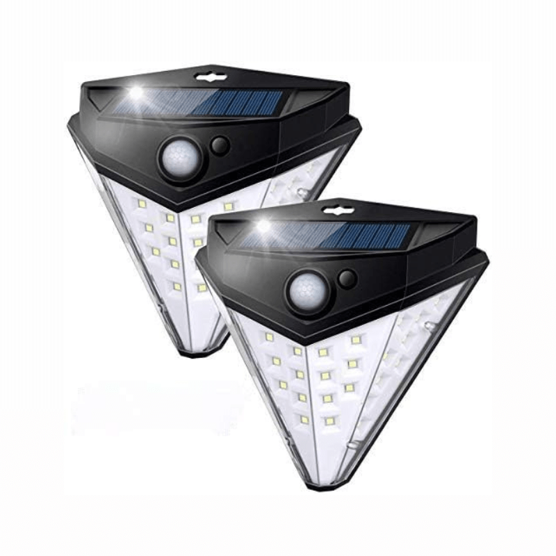 Blue carbon Solar Motion Sensor Lights Outdoor wall Light , Smart Sensor Control - Al Ghani Stores