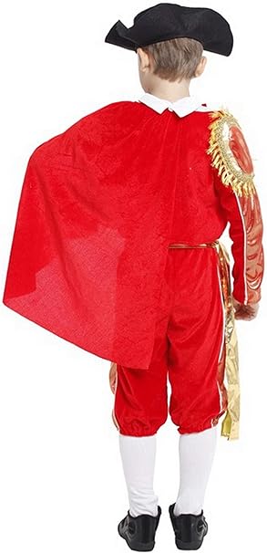 Boys Matador Role Play Spanish Halloween Costume Red Bull Fighting Outfits - Al Ghani Stores