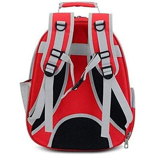 Breathable Pet Carrier Travel Backpack, Red - Al Ghani Stores