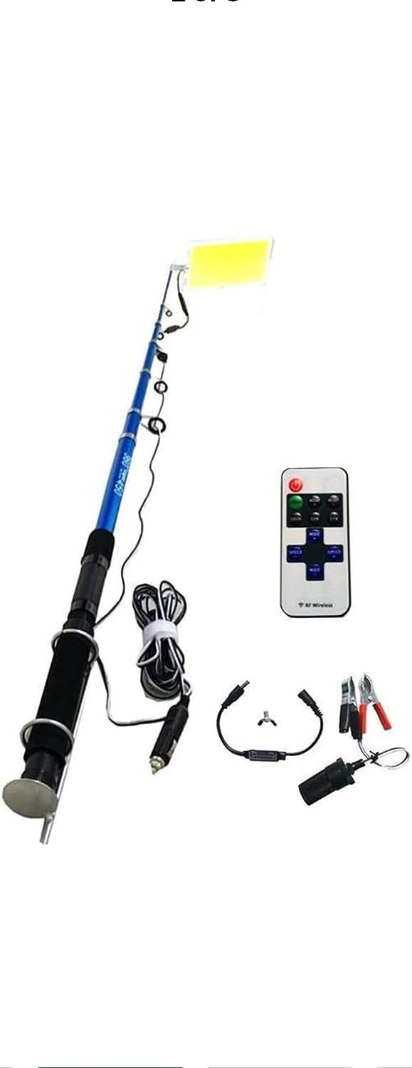 Camping Lamp Light LED Fishing Rod with IR Remote 5m Multifunction Outdoor 800W - Al Ghani Stores