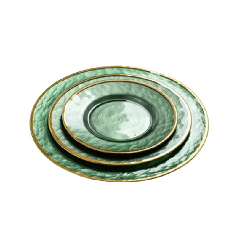 Ceremic Green Plate SET - Al Ghani Stores