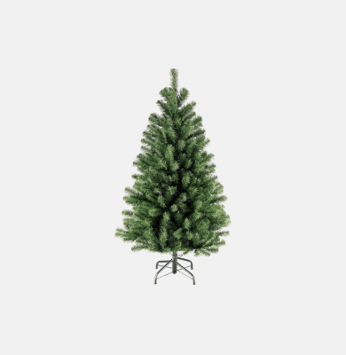 Christmas tree 5ft, Artificial Holiday Trees with Snow, Quick Assembly, Foldable Metal Stand for Home Office Party Decoration 150cm - Al Ghani Stores