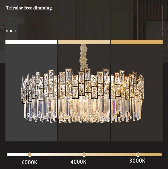 crystal led smart home indoor lighting table lamps living room led crystal ceiling light - Al Ghani Stores