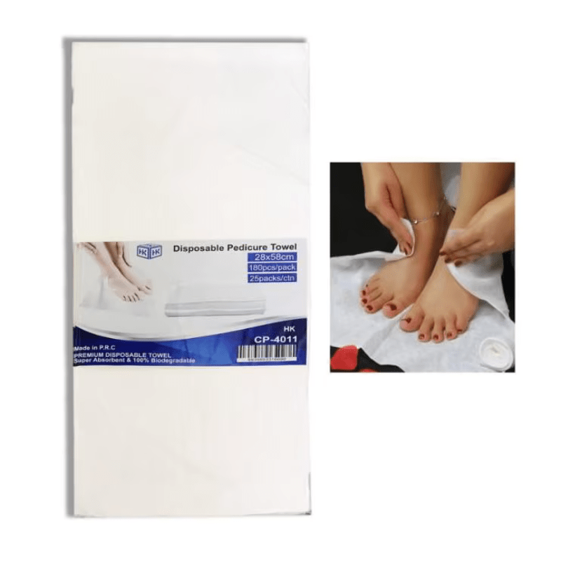 Disposable Manicure & Pedicure Towel White - Al Ghani Stores