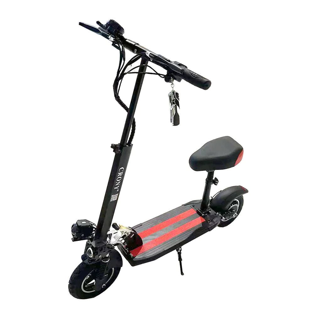 E-scooter 48v strong powerful electric scooter foldable 10 inch V10 max speed 65km/h Fast Speed - Al Ghani Stores