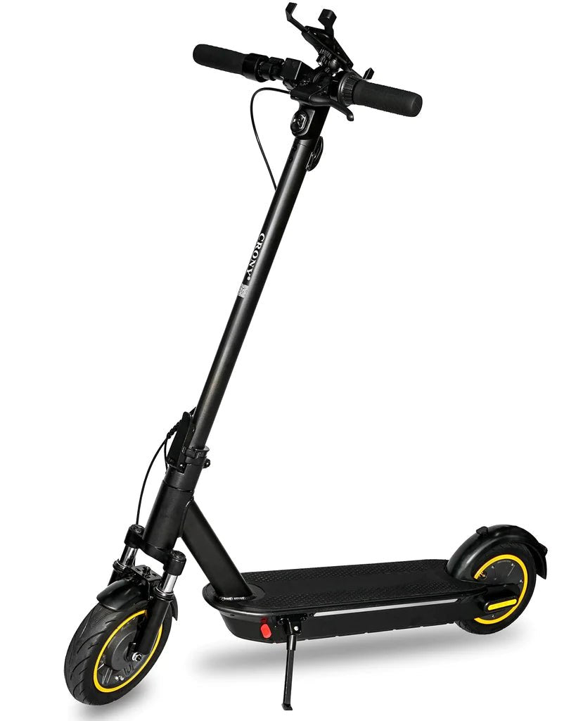 E-Scooter Electric XM MAX With Antivibrator APP 30km/h Aluminum Alloy Folded 10 Inch tires | Dark grey with suspenstion - Al Ghani Stores