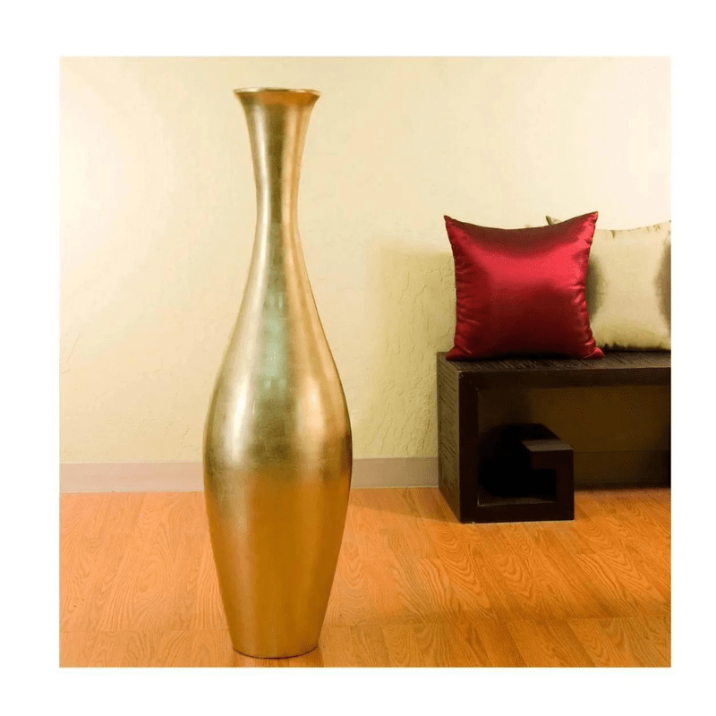 Fiber Glass Vase Set in a luxurious Gold Color SET OF 3 PCS - Al Ghani Stores