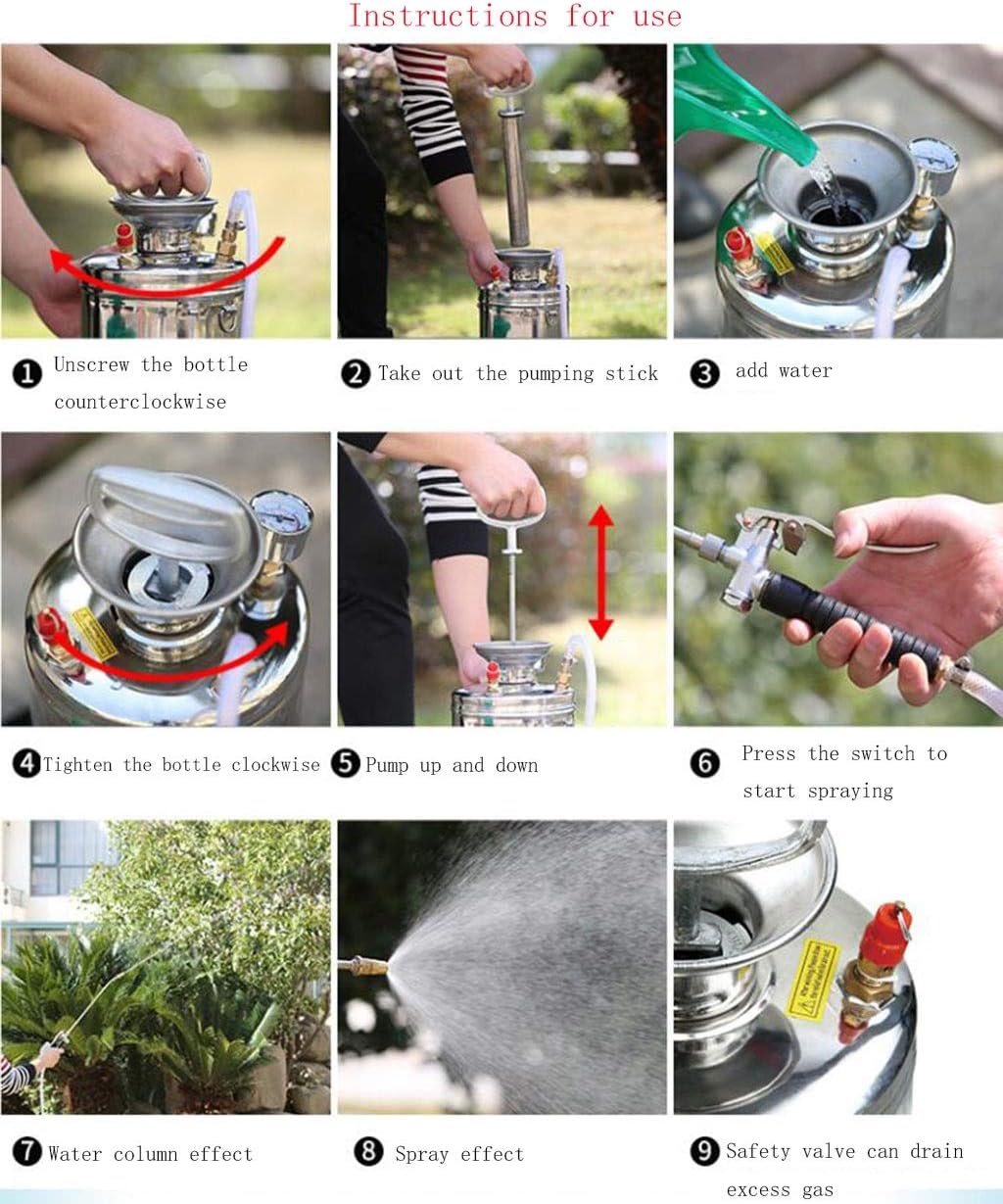 Garden Sprayer Stainless Steel Watering Spray Agricultural Spray - Al Ghani Stores