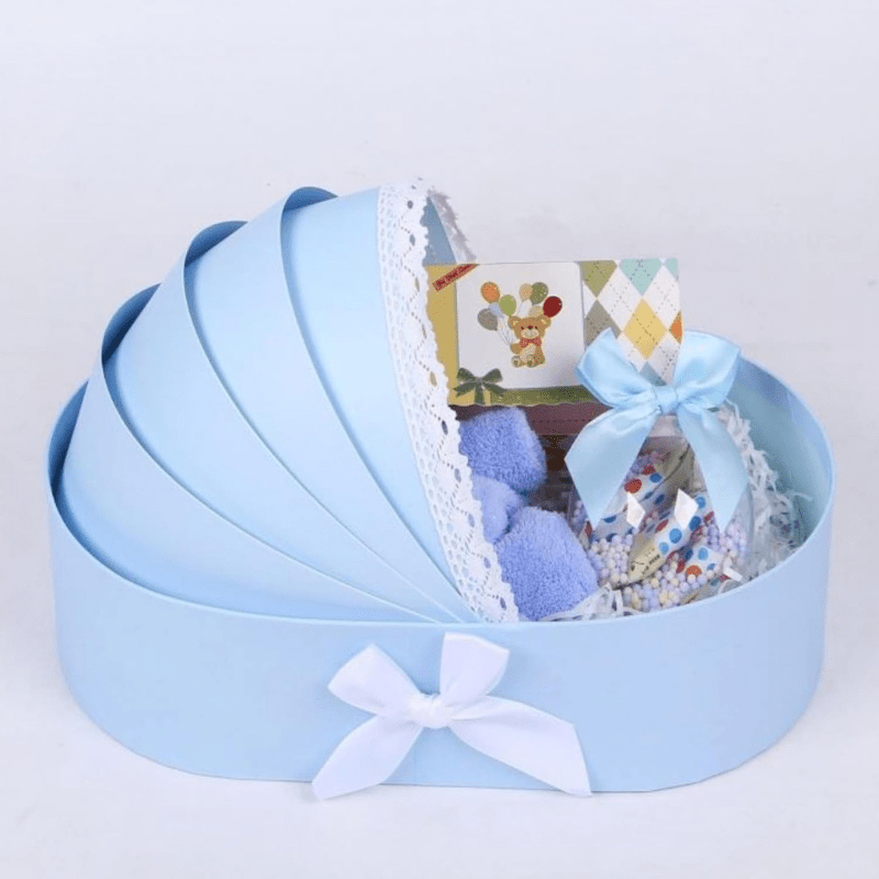 Gift Box Baby Cradle Shape for New Born Baby Shower - Al Ghani Stores