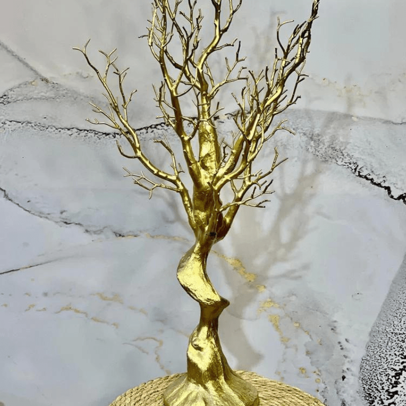 Golden Artificial Tree For Room Decor - Al Ghani Stores