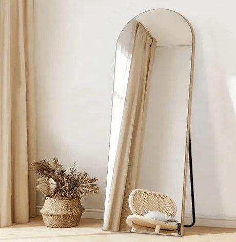 GOLDEN WALL STAND MIRROR - Al Ghani Stores