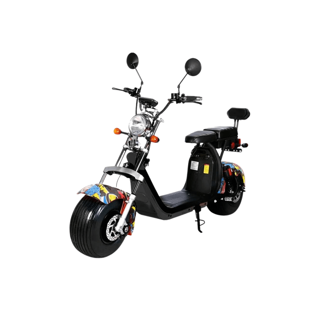 Harley Electric motorcycle Double Seat with double battery Street dance with warranty G-028 - Al Ghani Stores