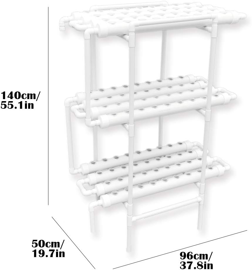 Hydroponic 54 Holes Plant Site Grow Kit Hydroponics Growing System Garden System Vegetable Horizonal - Al Ghani Stores