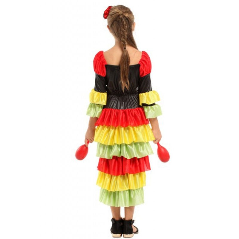 Kids Costume Brazilian Rumba Cosplay Costume for girls-2-piece ensemble designed for ages 3-8 - Al Ghani Stores