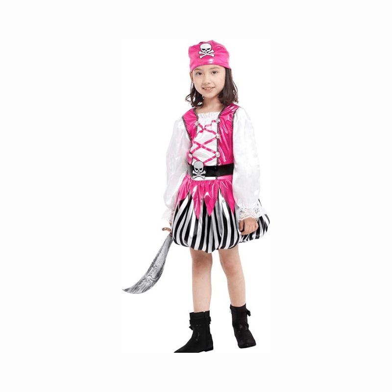 Kids Costume the 3 piece pirate costume for girls is suitable for girls - Al Ghani Stores
