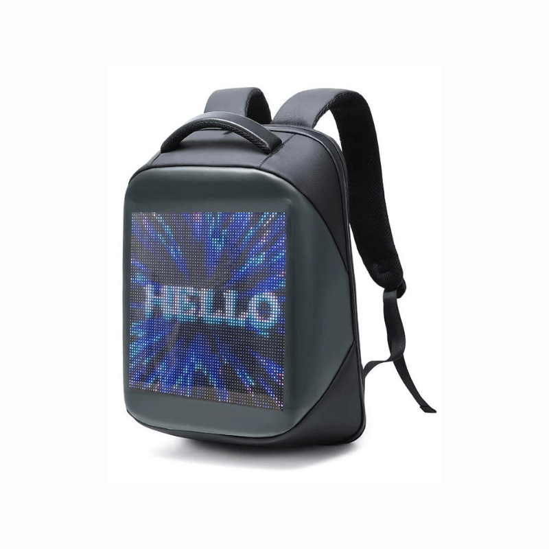 LED Display Backpack LED Fashion Novelty Smart Style waterproof Laptop Backpack Creative Christmas Gift School Bag - Al Ghani Stores