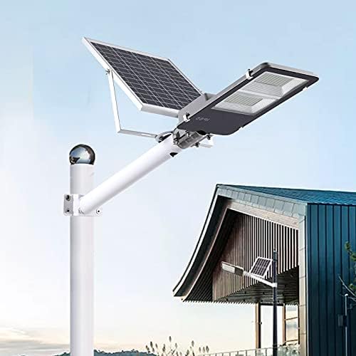 Led Solar Street Lights,Outdoor Dusk To Dawn Pole Light With Remote Control,Waterproof,Ideal For Parking Lot,Stadium,Yard,Garage And Pathway 600W - Al Ghani Stores