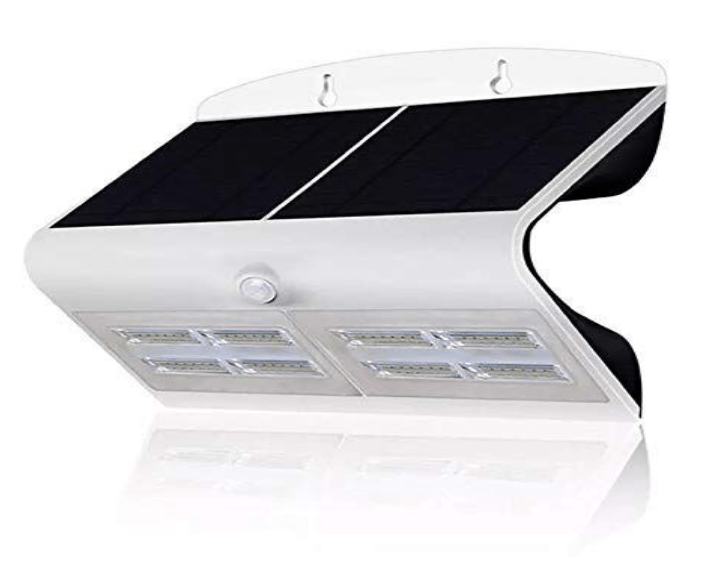 LED Solar Wall Mount Security Light with Front and Back Butterfly Light - 6.8 Watt - 800 Lumens - Al Ghani Stores