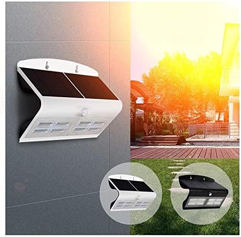 LED Solar Wall Mount Security Light with Front and Back Butterfly Light - 6.8 Watt - 800 Lumens -Motion Sensor Lights - Al Ghani Stores
