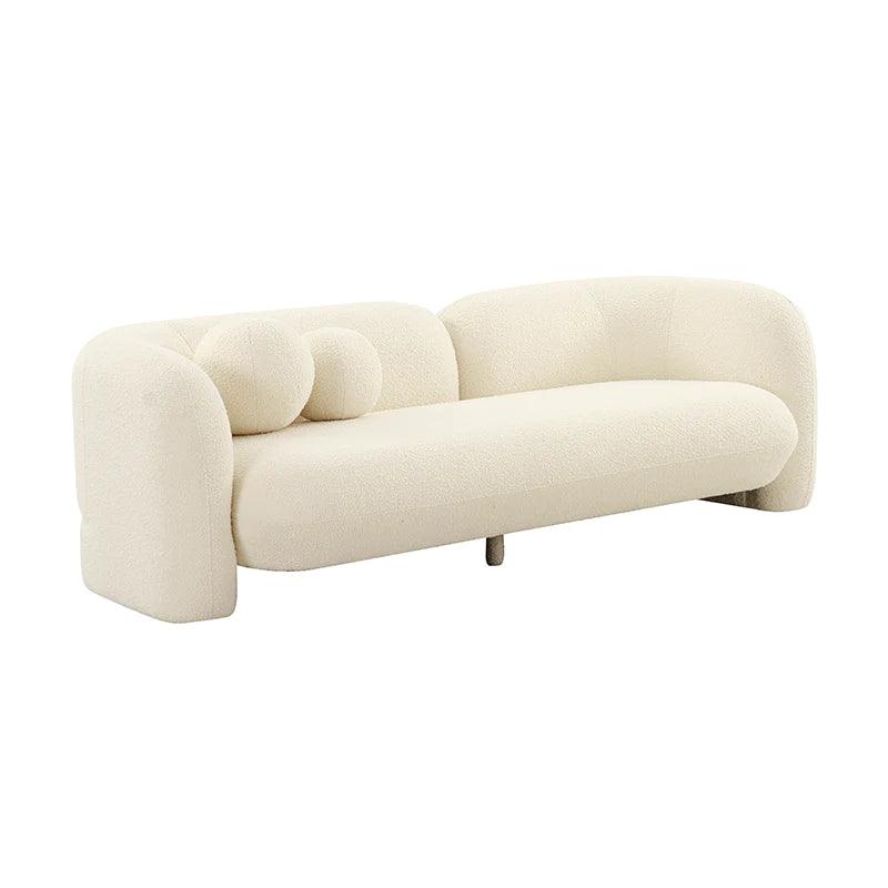 Living Room Luxury Style Seattle 3 Seat Amour Sofa - White - Al Ghani Stores