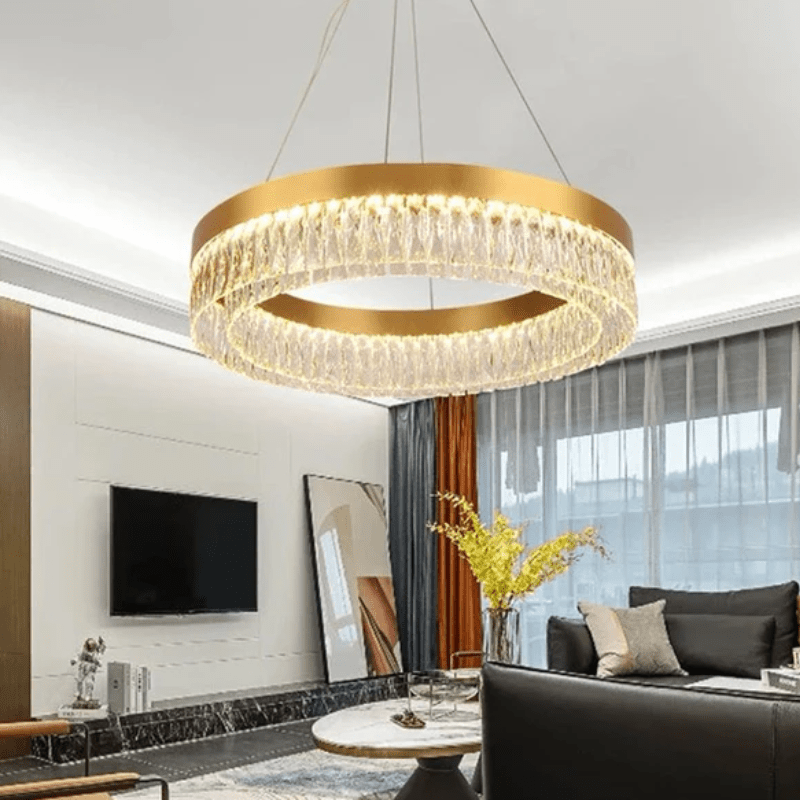 Luxury High Lumen Decorative Ring Led Chandelier Ceiling for Living Room - Al Ghani Stores