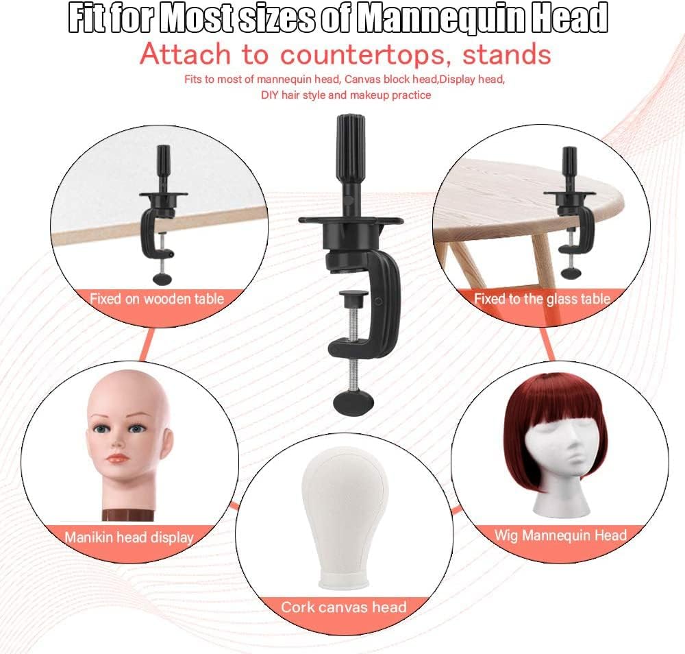 Mannequin Head Manikin Stand Holder Clamp Pack of 2 Pc - Al Ghani Stores