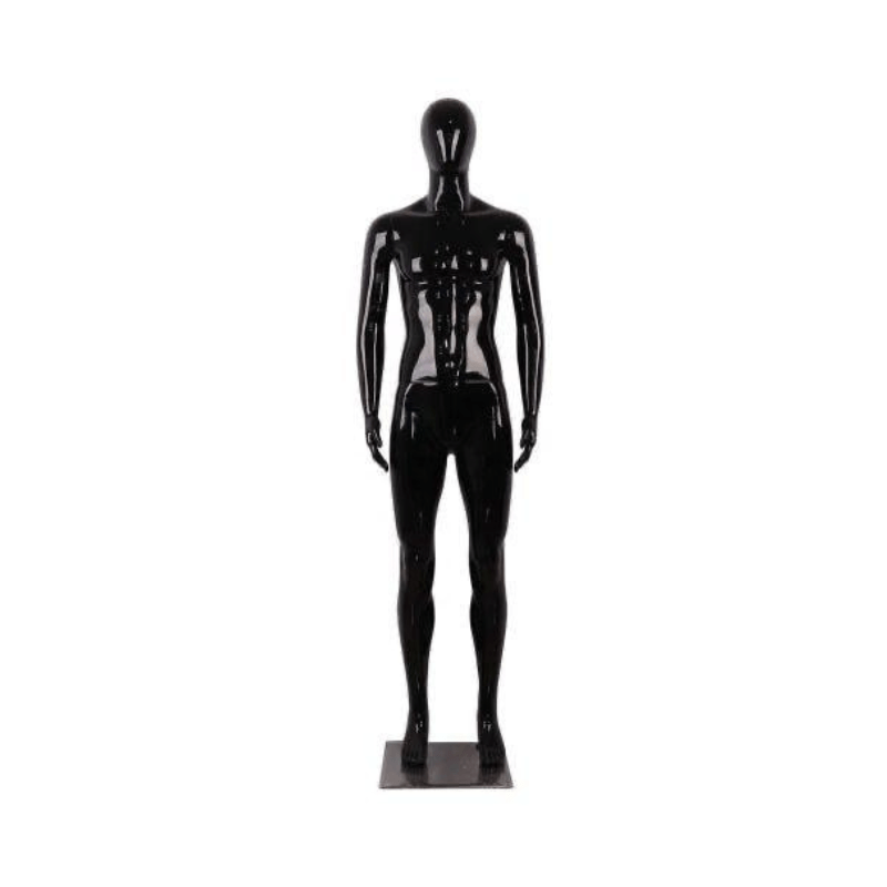 Men Full Body Mannequin with stand for Display unbreakable Black shine - Al Ghani Stores