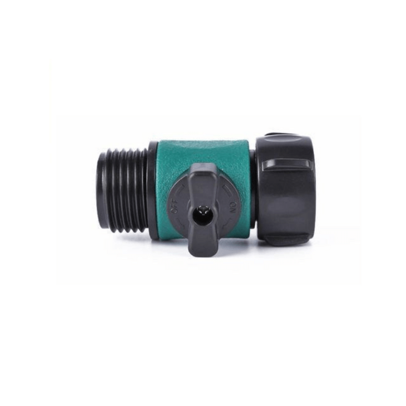 Metal 3/4 Single Garden Hose Connector Splitter With Valve - Al Ghani Stores